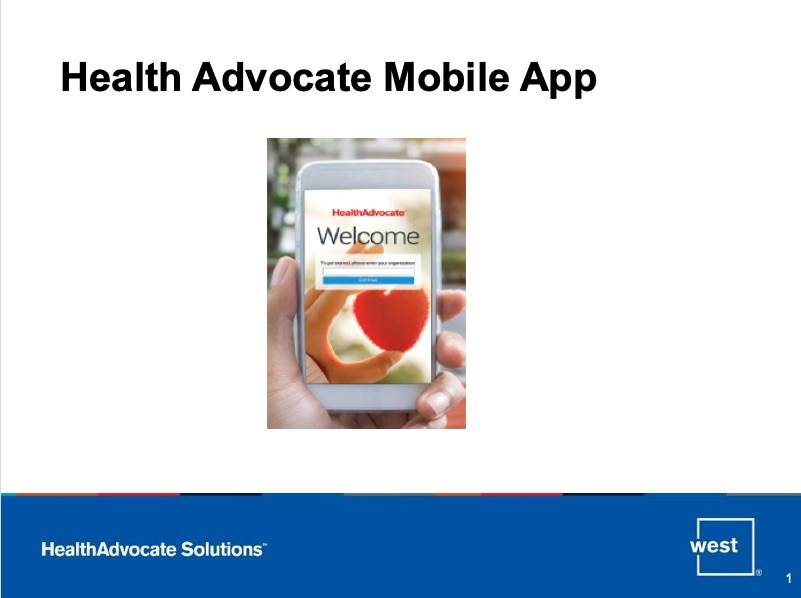 Health Advocate Mobile App